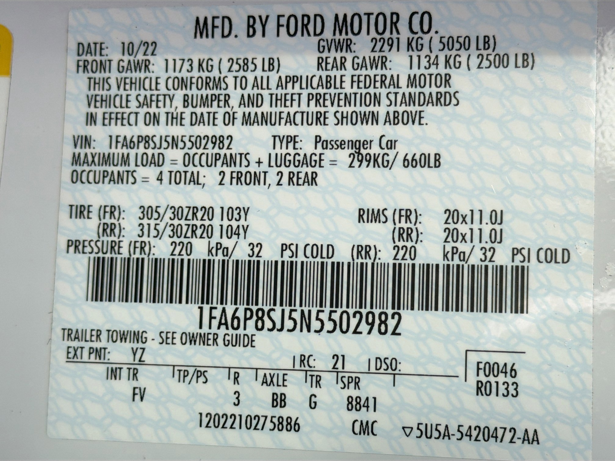 Used 2022 Ford Mustang Shelby GT500 w/ Technology Package image 24