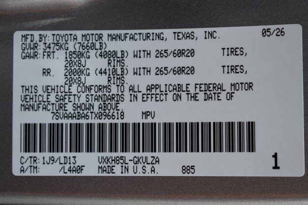 New 2026 Toyota Sequoia Limited AWD/4WD image 18