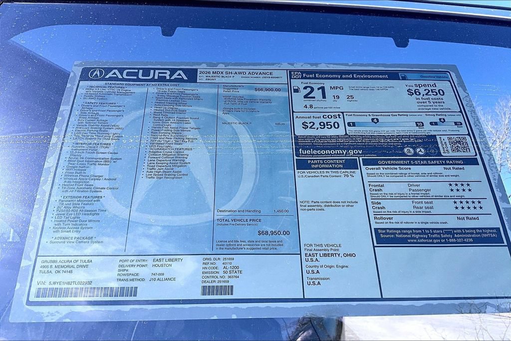 New 2026 Acura MDX w/ Advance Package AWD/4WD image 41