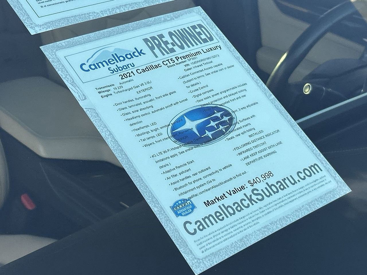 Used 2021 Cadillac CT5 Premium Luxury image 6