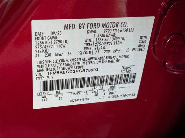 Used 2023 Ford Explorer ST w/ Equipment Group 401A AWD/4WD image 14
