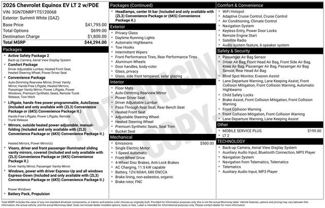 New 2026 Chevrolet Equinox EV LT FWD image 26