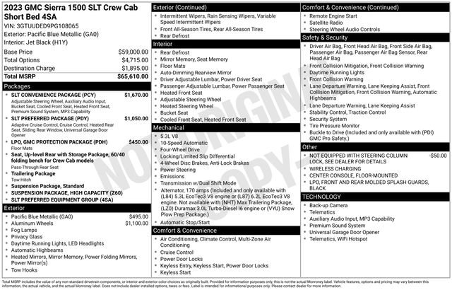 Used 2023 GMC Sierra 1500 SLT w/ SLT Convenience Package AWD/4WD image 15