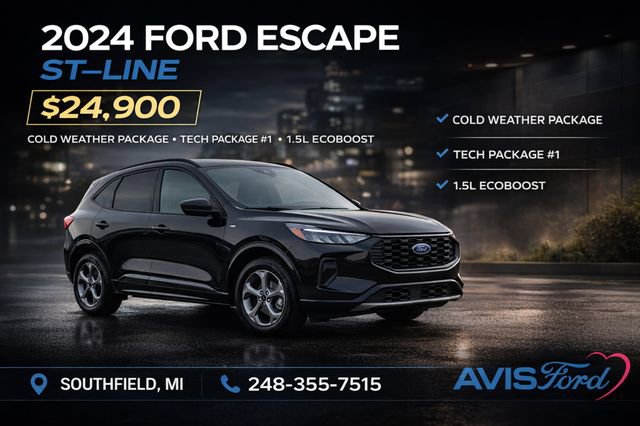 Used 2024 Ford Escape ST-Line w/ Tech Pack #1 image 1