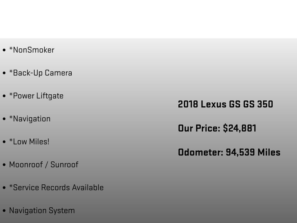 Used 2018 Lexus GS 350 AWD w/ Premium Package image 12