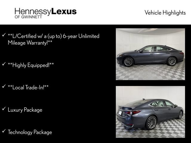 Certified 2025 Lexus ES 300h w/ Technology Package FWD image 12