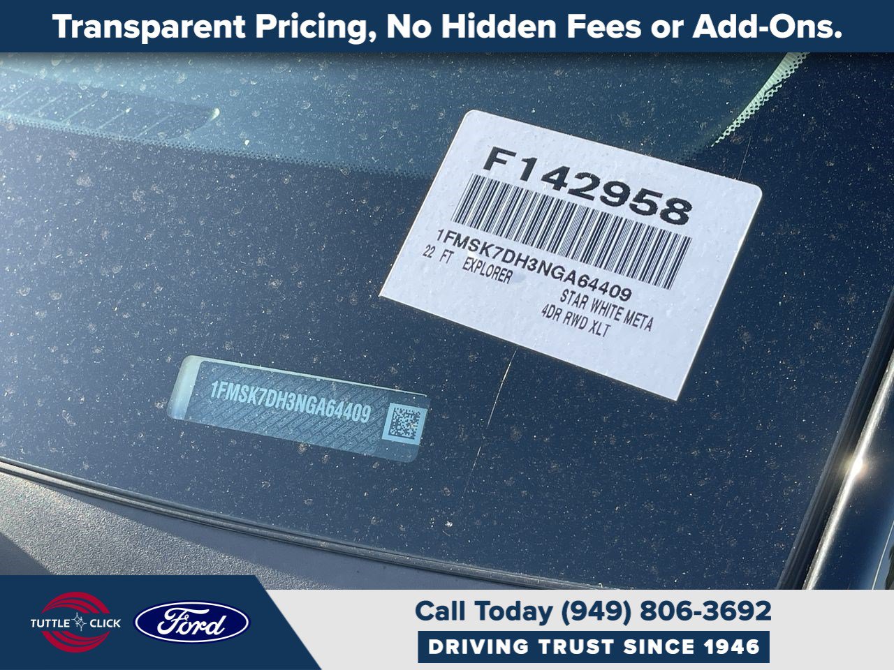 Used 2022 Ford Explorer XLT w/ Equipment Group 202A RWD image 36