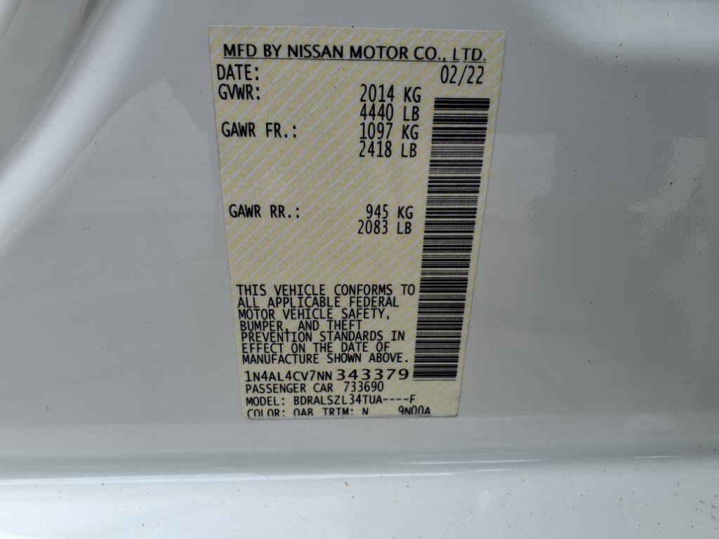 Certified 2022 Nissan Altima 2.0 SR image 38