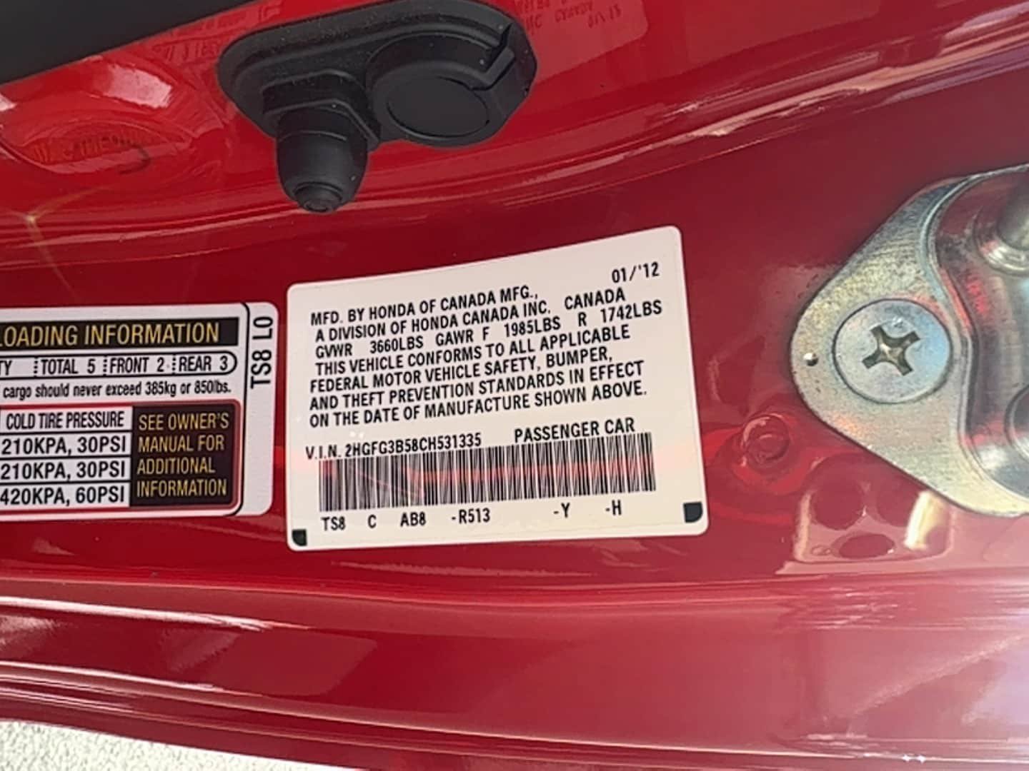 Used 2012 Honda Civic LX image 19