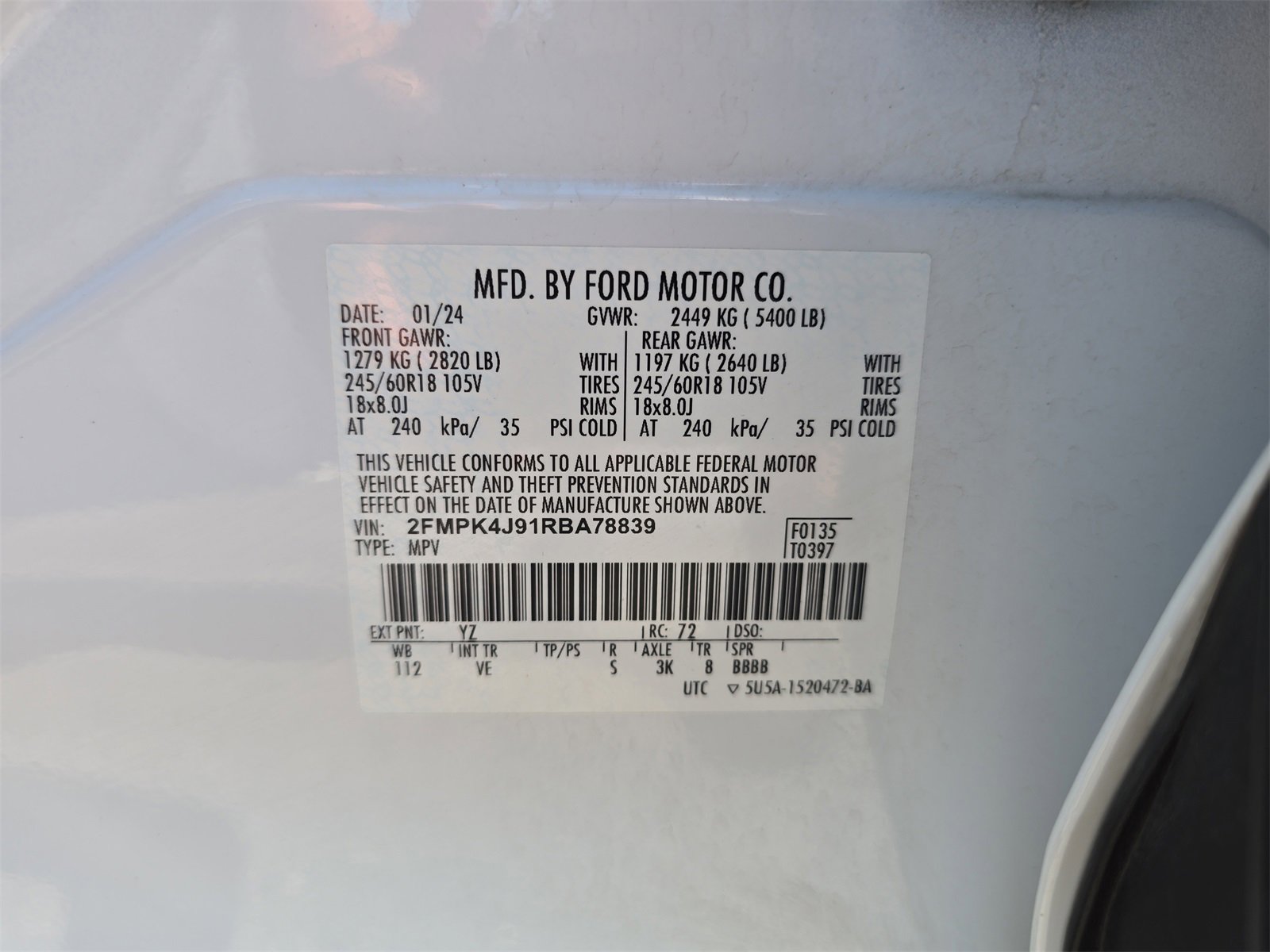 Certified 2024 Ford Edge SEL image 29