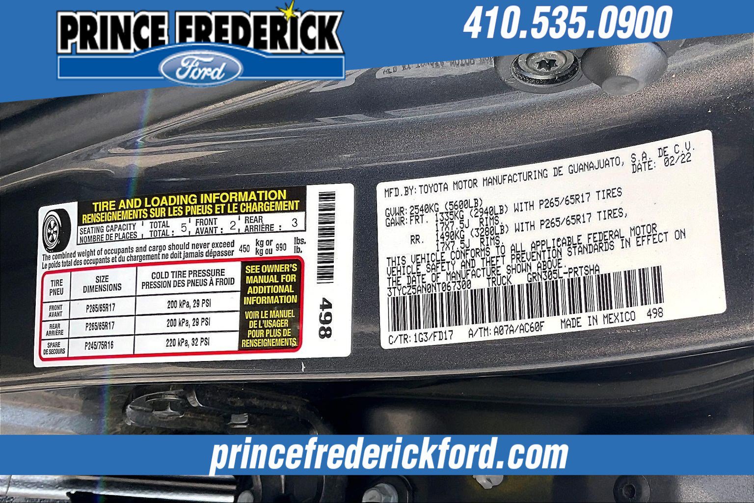 Used 2022 Toyota Tacoma TRD Sport w/ Technology Package image 34