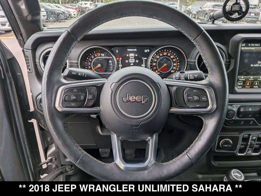 Used 2018 Jeep Wrangler Unlimited Sahara AWD/4WD image 22