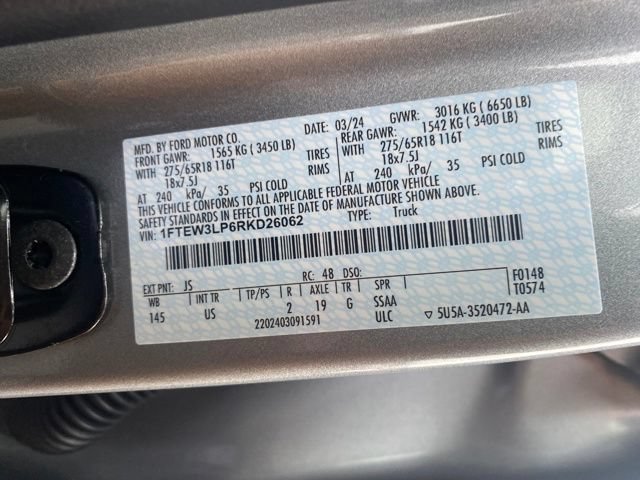 Used 2024 Ford F150 XLT w/ Equipment Group 302A MID AWD/4WD image 19