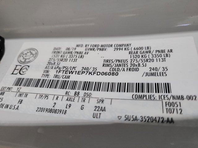 Used 2019 Ford F150 XLT w/ Equipment Group 302A Luxury image 49