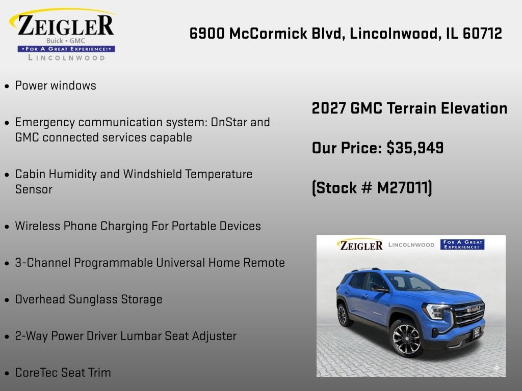New 2027 GMC Terrain Elevation w/ Elevation Premium Package AWD/4WD image 24