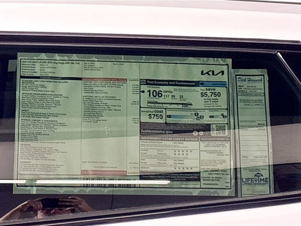 New 2025 Kia EV6 Light w/ Light LR Technology Package image 25