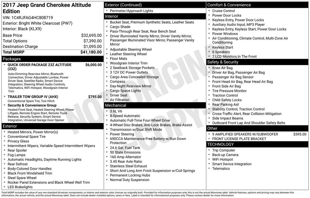 Used 2017 Jeep Grand Cherokee Altitude image 10