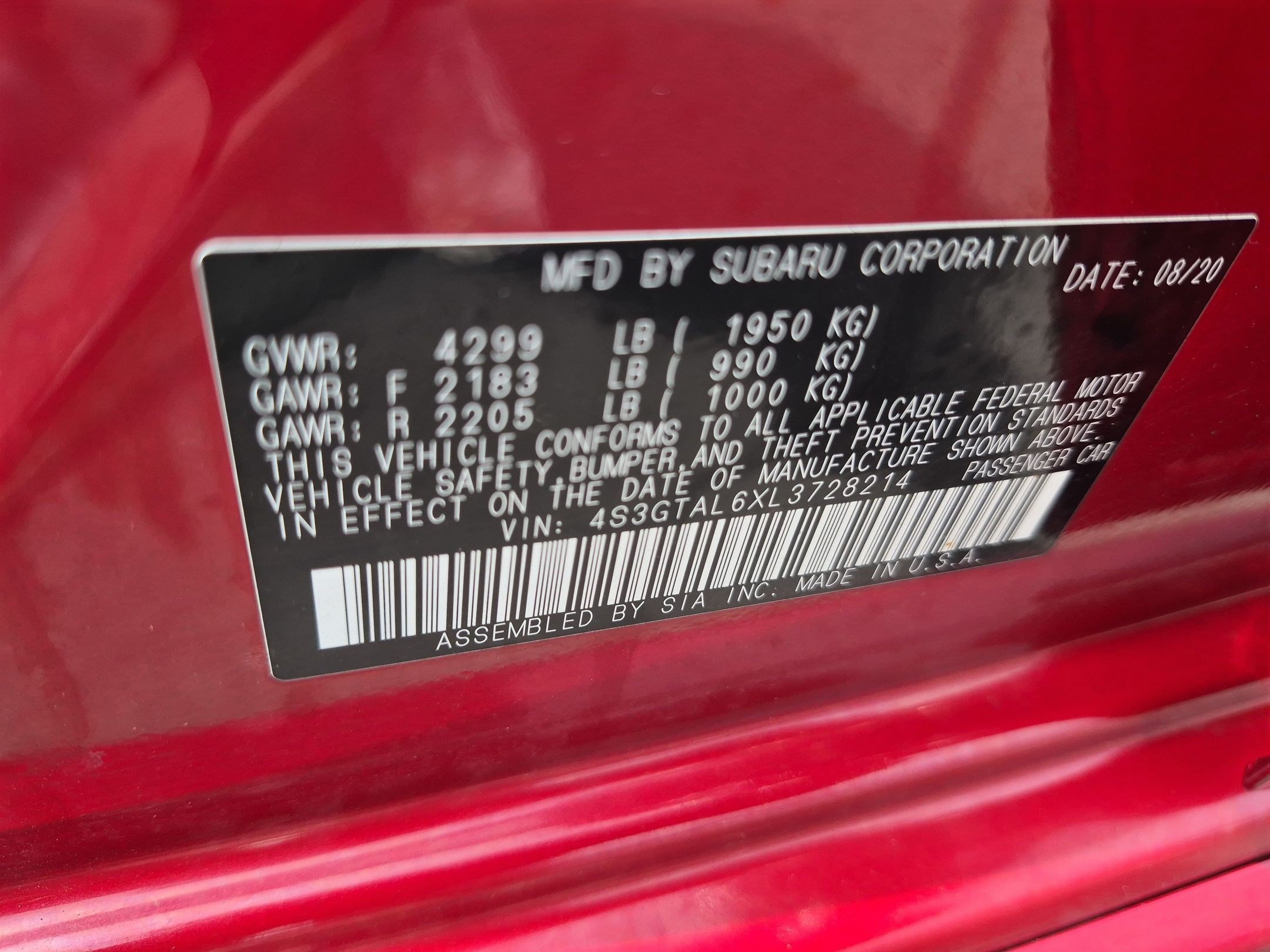 Used 2020 Subaru Impreza 2.0i Sport w/ Popular Package #2 AWD/4WD image 31