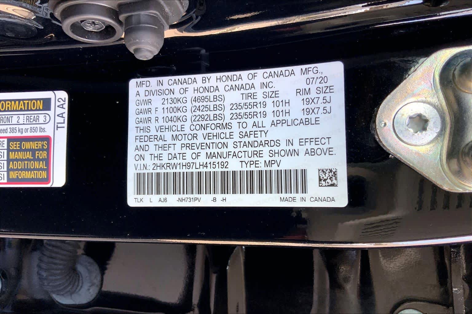 Used 2020 Honda CR-V Touring image 34