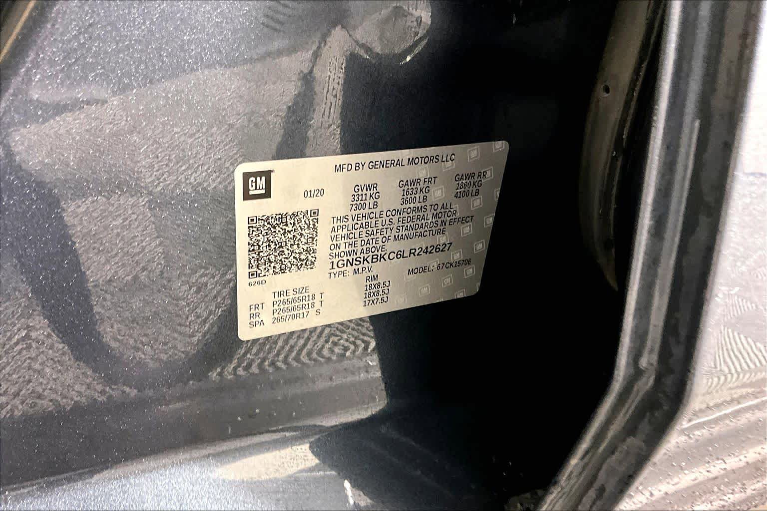 Certified 2020 Chevrolet Tahoe LT AWD/4WD image 36