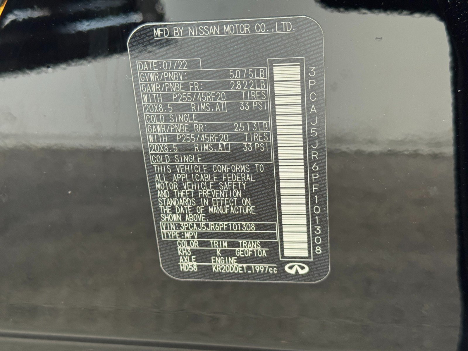 Used 2023 INFINITI QX55 Luxe w/ Cargo Package AWD/4WD image 46