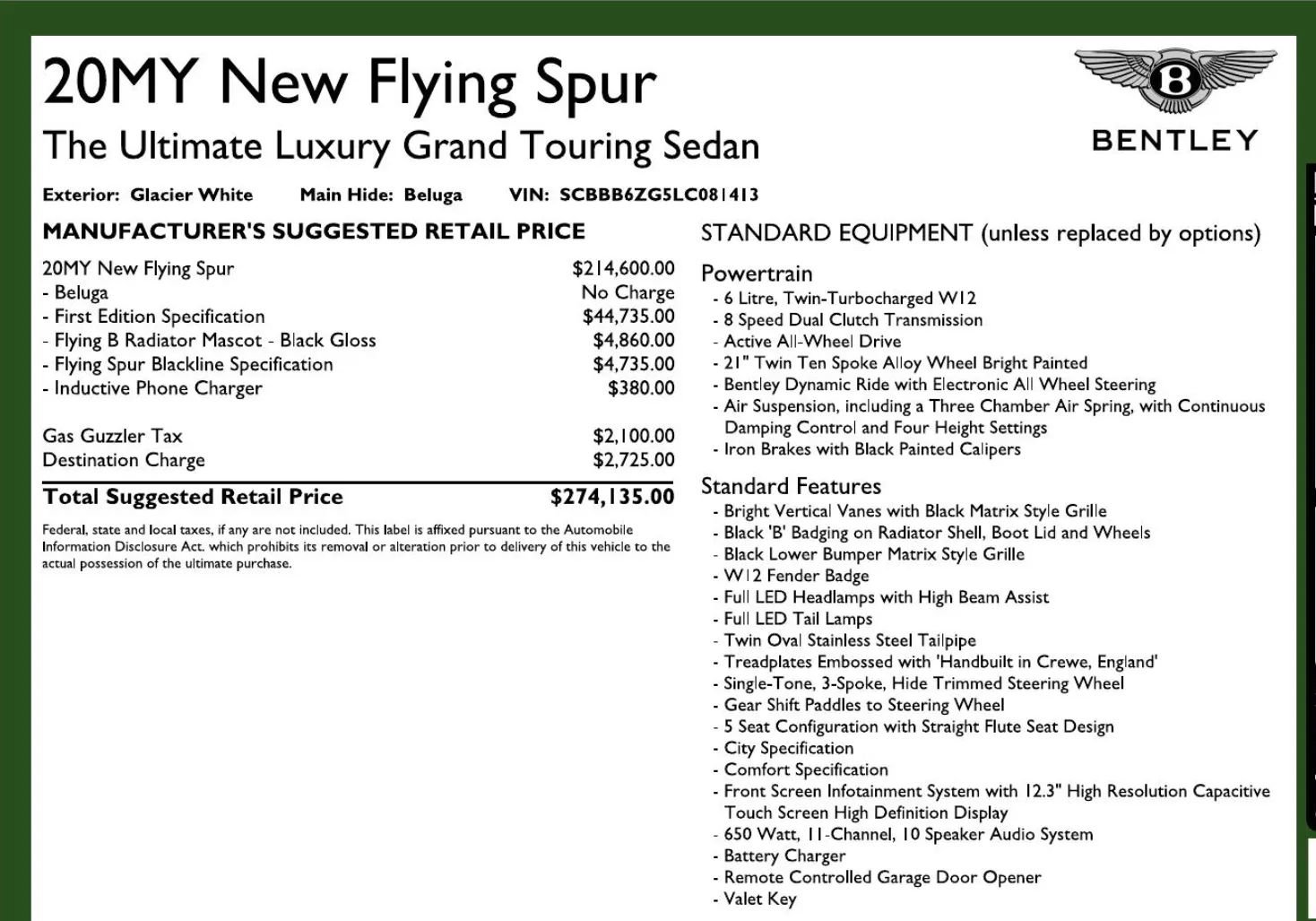 Used 2020 Bentley Flying Spur W12 image 6