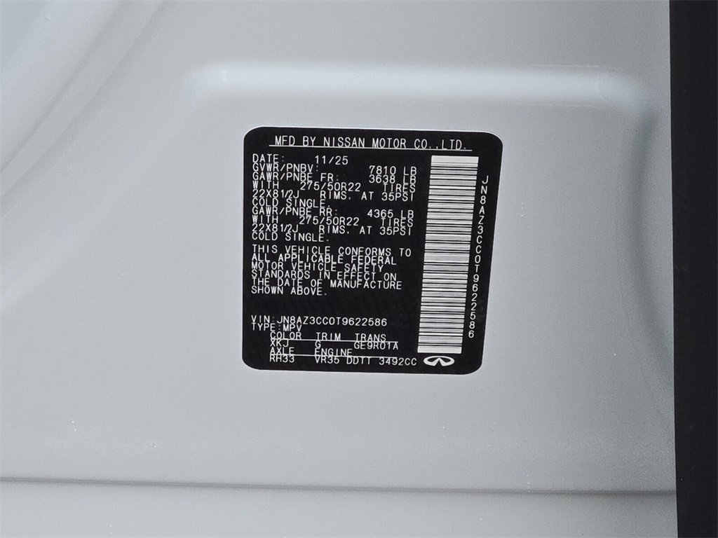 New 2026 INFINITI QX80 Autograph w/ Premium Cargo Package image 18