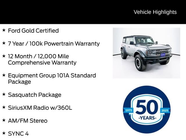 Certified 2022 Ford Bronco 4-Door w/ Sasquatch Package image 6