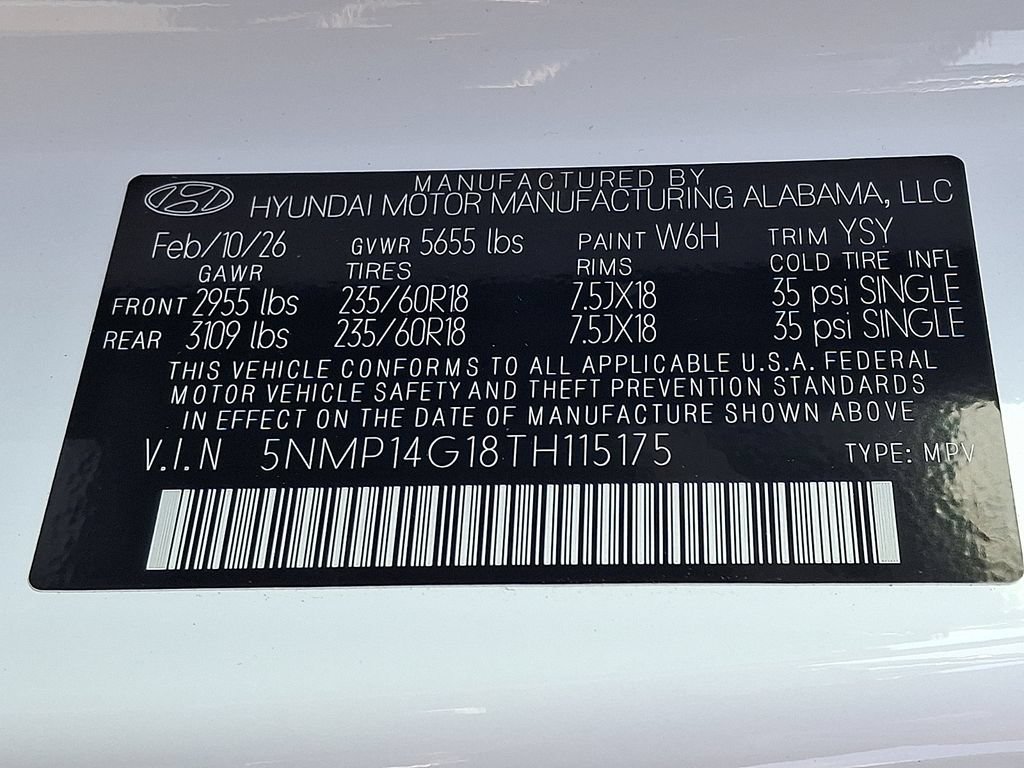 New 2026 Hyundai Santa Fe SE FWD image 15