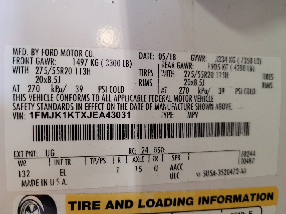Used 2018 Ford Expedition Max Limited w/ Equipment Group 301A RWD image 33