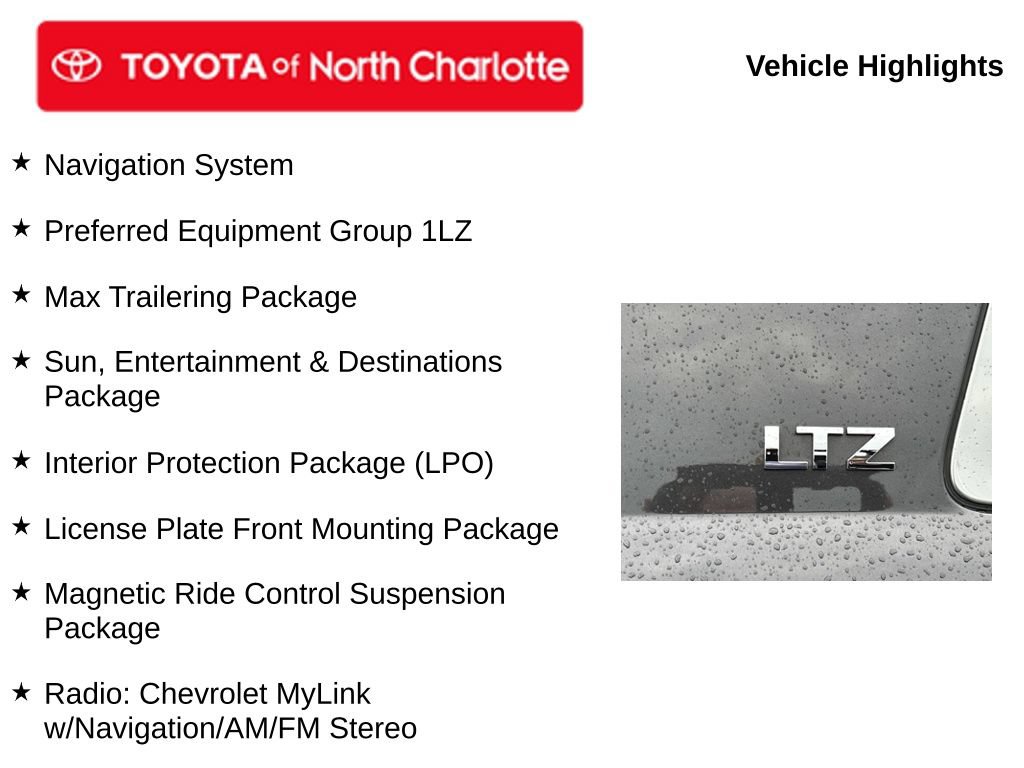 Used 2016 Chevrolet Tahoe LTZ AWD/4WD image 5