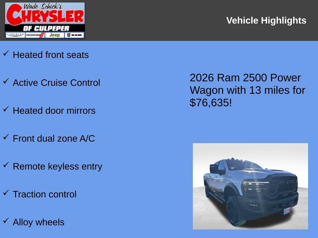 New 2026 RAM 2500 Power Wagon AWD/4WD image 7