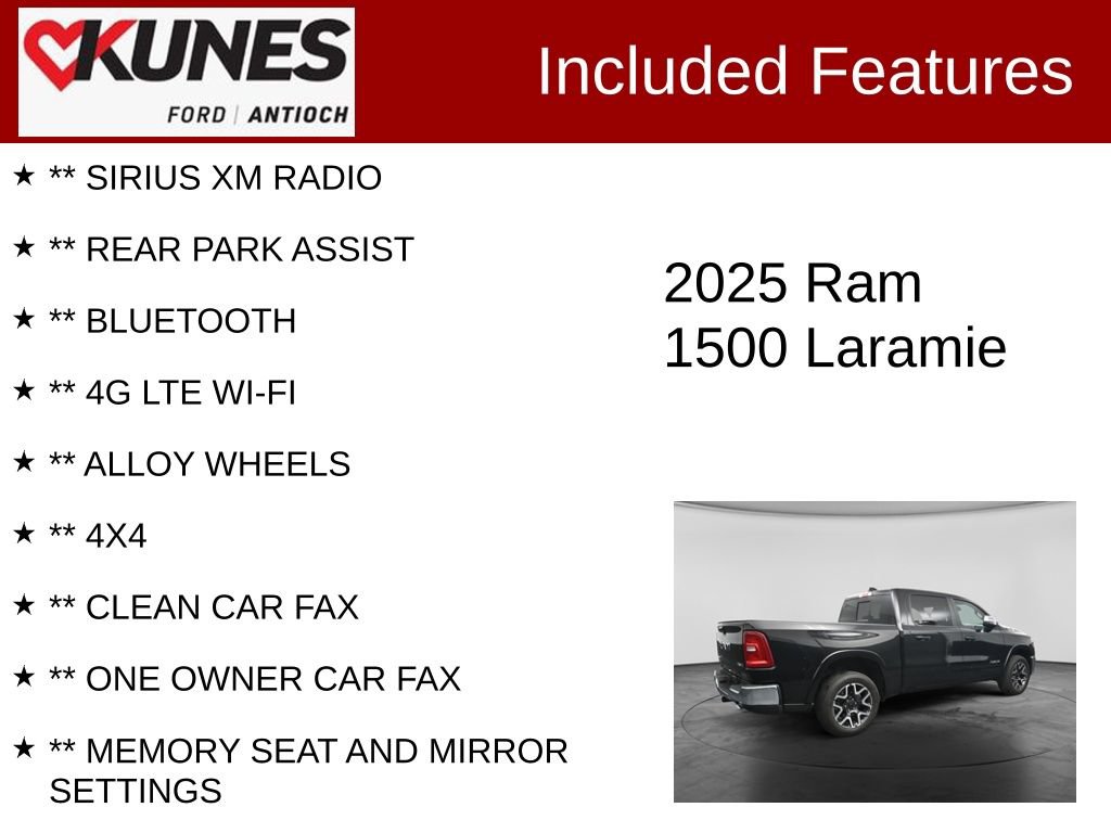 Used 2025 RAM 1500 Laramie AWD/4WD image 4