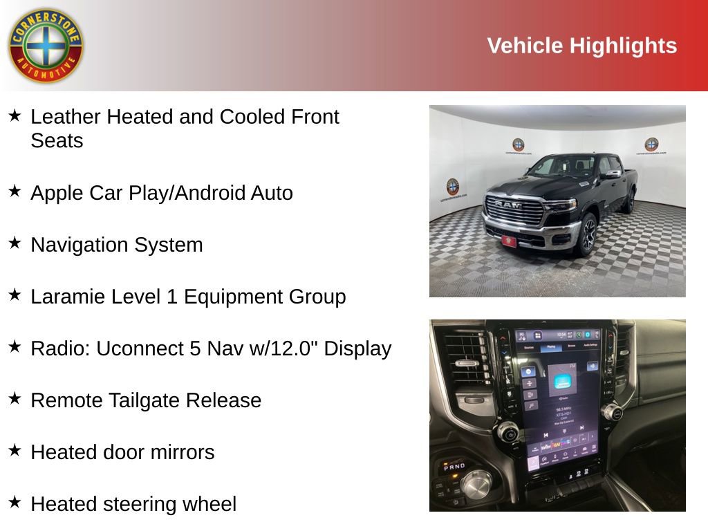 Used 2025 RAM 1500 Laramie AWD/4WD image 2