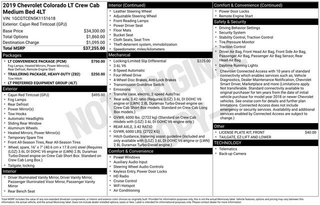 Used 2019 Chevrolet Colorado LT w/ LT Convenience Package image 6