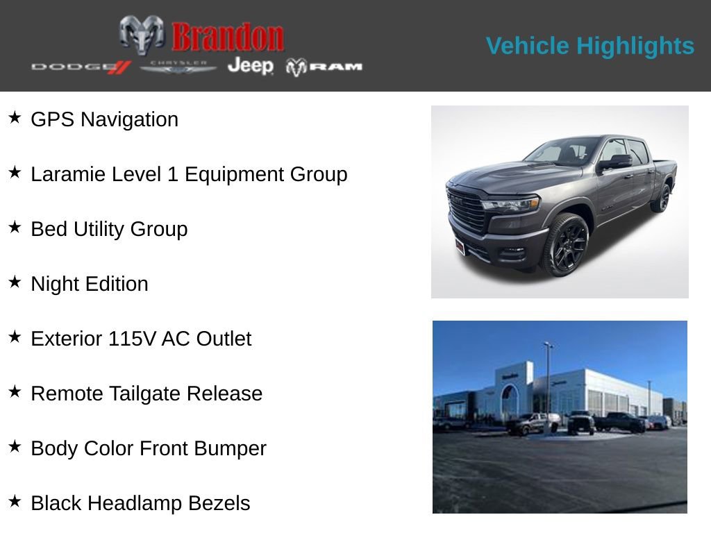 New 2026 RAM 1500 Laramie w/ Night Edition image 2