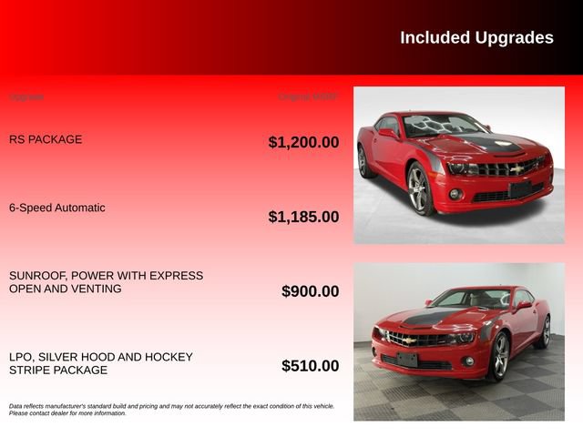 Used 2010 Chevrolet Camaro SS w/ RS Package RWD image 6