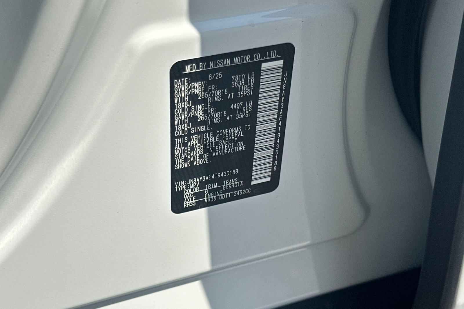 New 2026 Nissan Armada SV image 28
