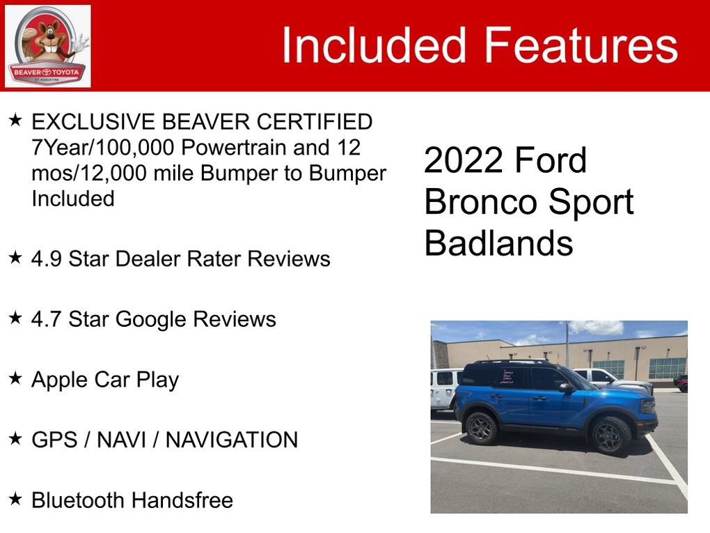 Used 2022 Ford Bronco Sport Badlands AWD/4WD image 5