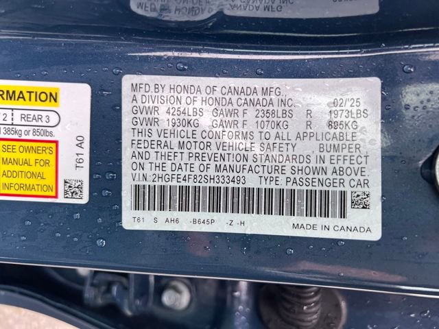 Used 2025 Honda Civic Sport image 19