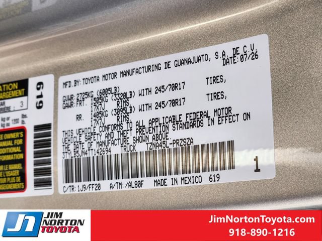 New 2026 Toyota Tacoma SR5 AWD/4WD image 23