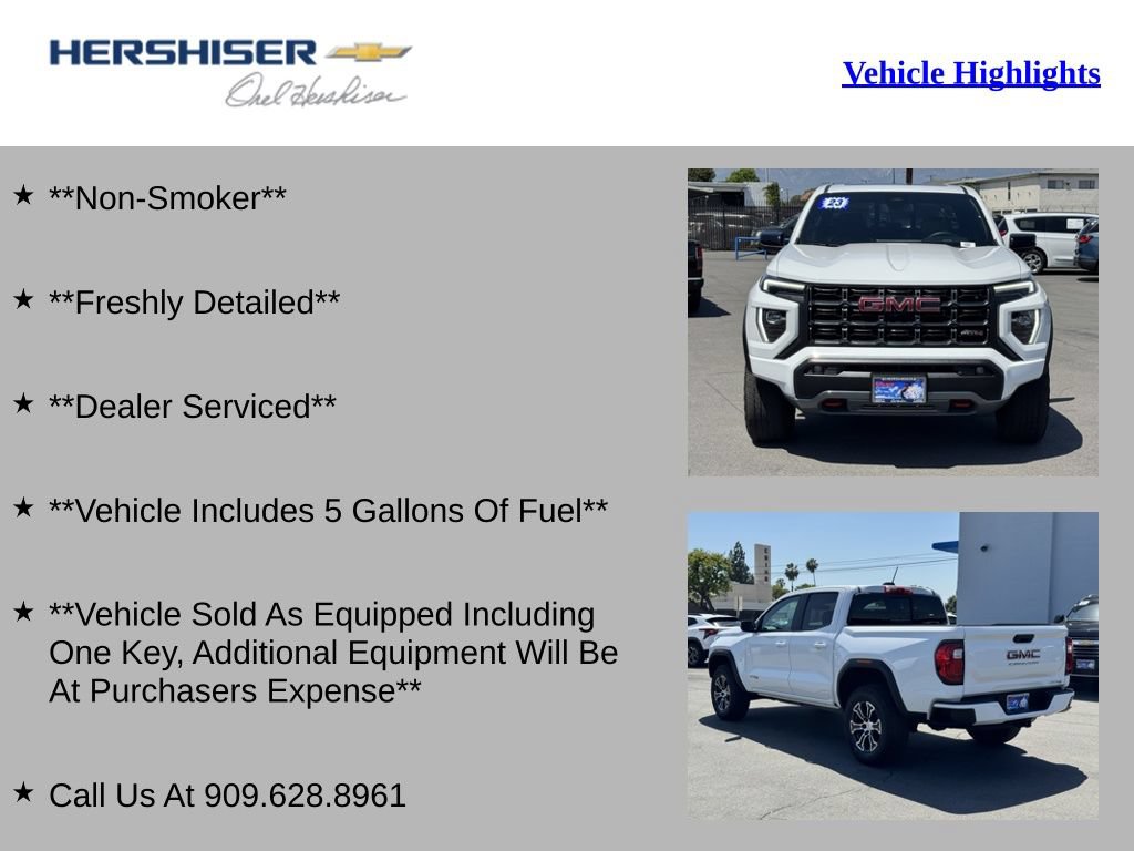 Used 2023 GMC Canyon AT4 w/ Canyon Safety Plus Package AWD/4WD image 2