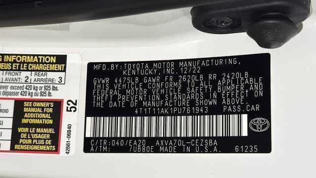 Used 2023 Toyota Camry SE w/ Cold Weather Package FWD image 11