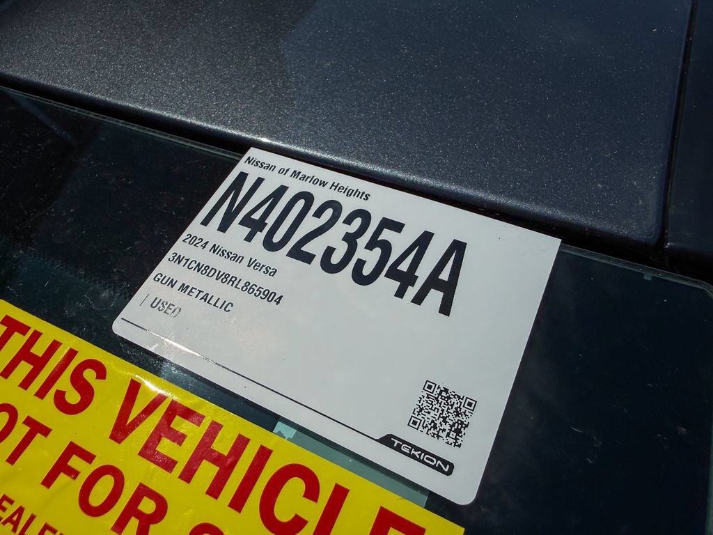 Certified 2024 Nissan Versa S w/ S Plus Package FWD image 16