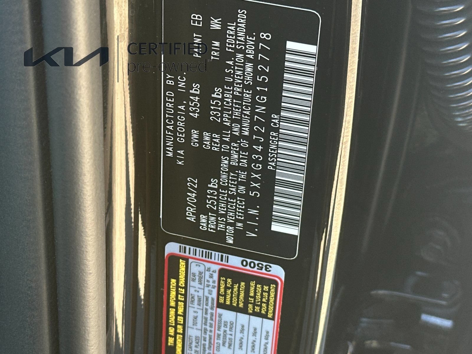 Certified 2022 Kia K5 EX FWD image 29