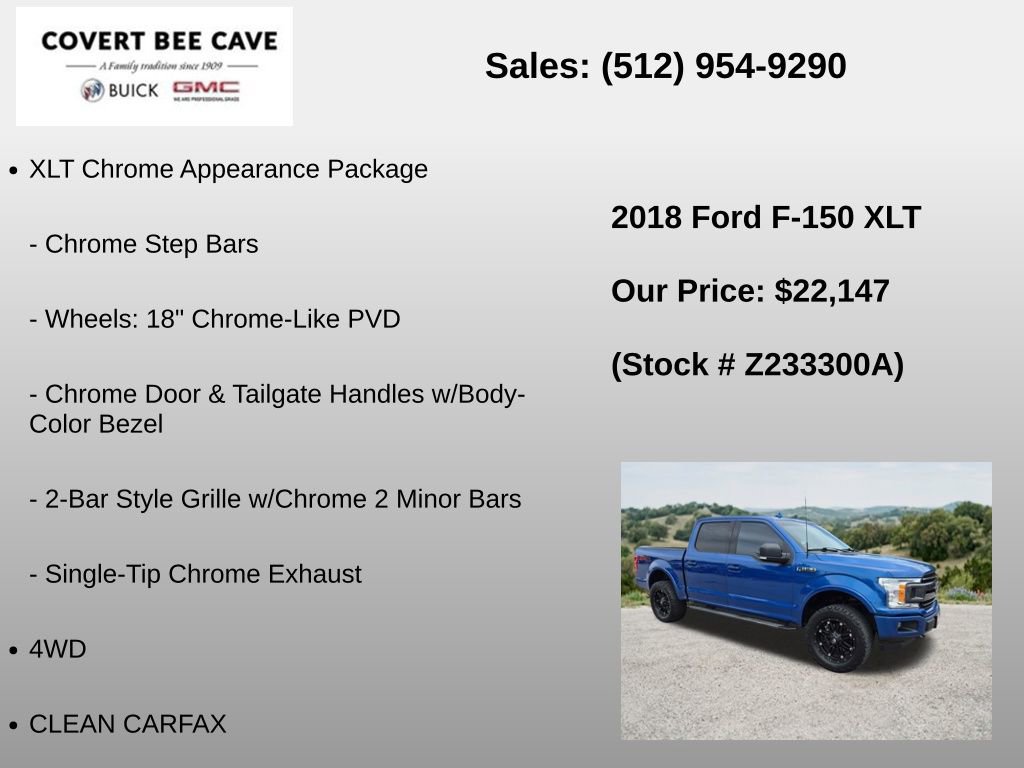 Used 2018 Ford F150 XLT w/ Equipment Group 302A Luxury AWD/4WD image 30