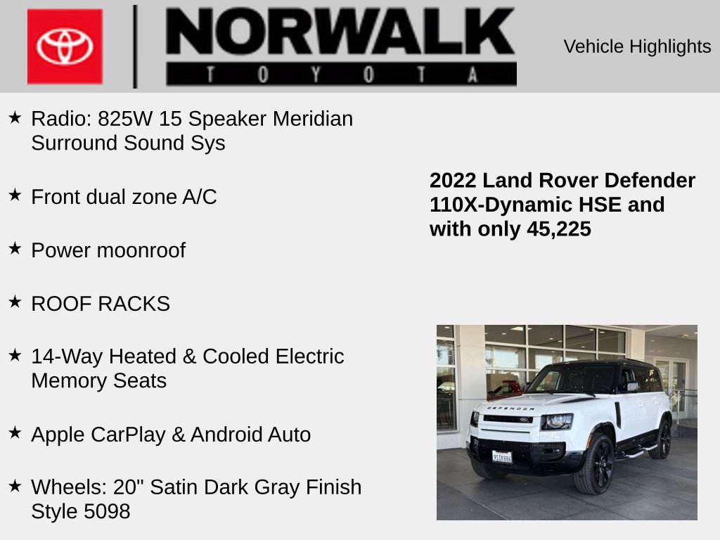 Used 2022 Land Rover Defender 110 X-Dynamic HSE AWD/4WD image 10