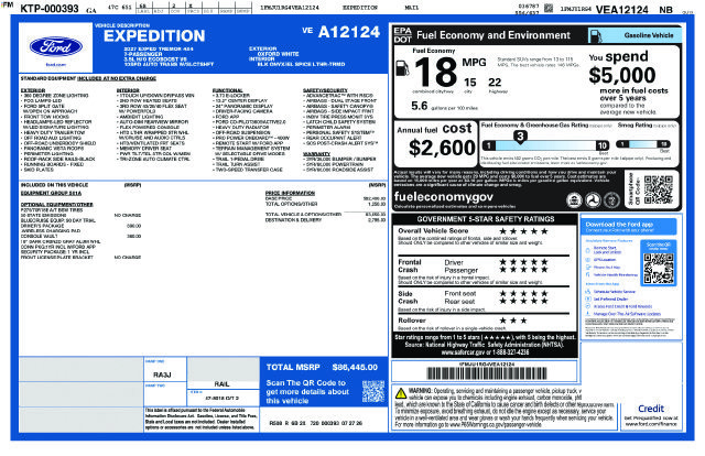 New 2027 Ford Expedition Tremor w/ Driver's Package AWD/4WD image 4