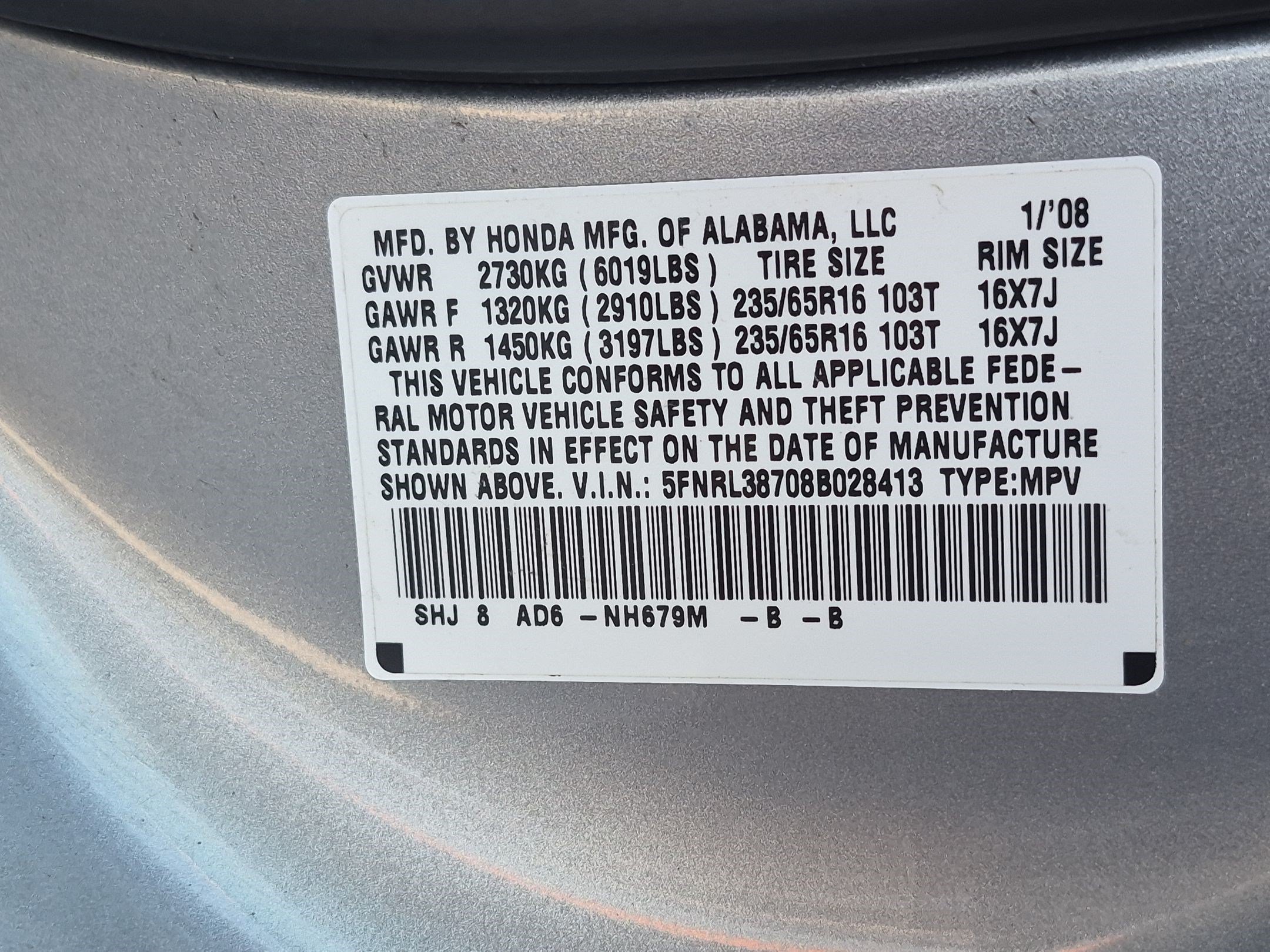 Used 2008 Honda Odyssey EX-L image 32