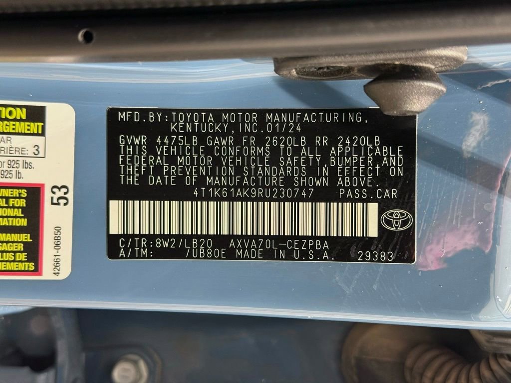 Certified 2024 Toyota Camry XSE image 29